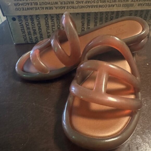 Telfar Shoes - Melissa X Telfar Jelly Slide BROWN - Size 5